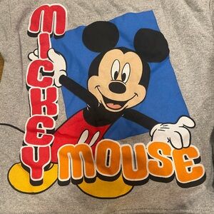 Disney Mickey Mouse Gray and Red Kids Tee